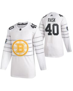 Men's Boston Bruins #40 Tuukka Rask 2020 White All Star Stitched NHL Jersey