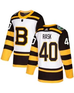 Men's Boston Bruins #40 Tuukka Rask White 2019 Classic Stitched NHL Jersey