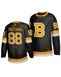 Men's Boston Bruins #88 David Pastrnak Black Alternate 2019 Stitched NHL Jersey