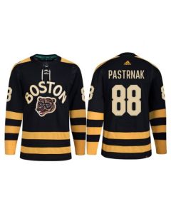 Men's Boston Bruins #88 David Pastrnak Black Classic Primegreen Stitched Jersey