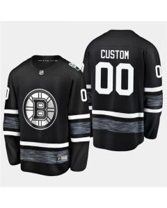 Men's Boston Bruins Custom 2019 NHL All-Star Black Stitched Jersey