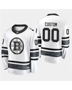 Men's Boston Bruins Custom 2019 NHL All-Star White Stitched Jersey