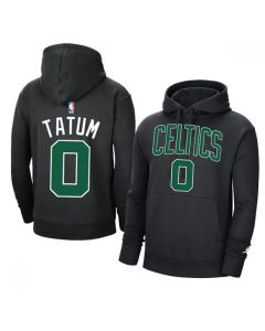 Men's Boston Celtics #0 Jayson Tatum 2021 Black Pullover Hoodie
