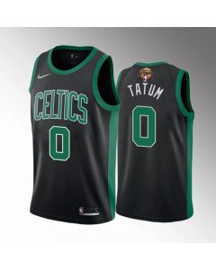 Men's Boston Celtics #0 Jayson Tatum 2022 Black NBA Finals Stitched Jersey