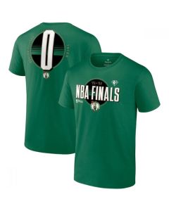 Men's Boston Celtics #0 Jayson Tatum 2022 Green NBA Finals Name & Number T-Shirt