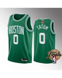 Men's Boston Celtics #0 Jayson Tatum 2022 Green NBA Finals Stitched Jersey (Green)