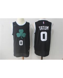Men's Boston Celtics #0 Jayson Tatum All Black Stitched NBA Jersey