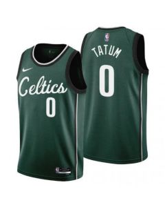 Men's Boston Celtics #0 Jayson Tatum Green 2022/23 City Edition Stitched Basketball Jersey