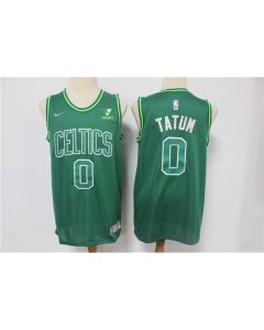 Men's Boston Celtics #0 Jayson Tatum Green Stitched Jersey
