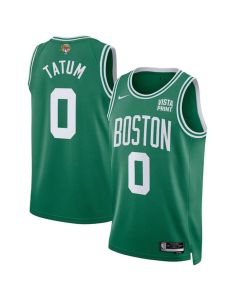 Men's Boston Celtics #0 Jayson Tatum Kelly Green 2024 Finals Icon Edition Stitched Basketball Jersey