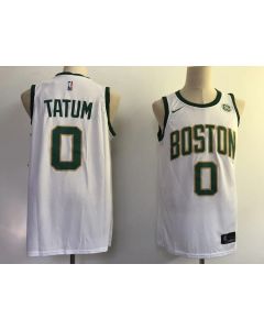 Men's Boston Celtics #0 Jayson Tatum White 2018/19 City Edition Swingman Stitched NBA Jersey