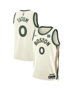 Men's Boston Celtics #0 Jayson Tatum White 2023-24 City Edition Stitched Basketball Jersey (White)