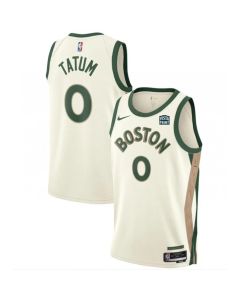 Men's Boston Celtics #0 Jayson Tatum White 2023-24 City Edition Stitched Basketball Jersey