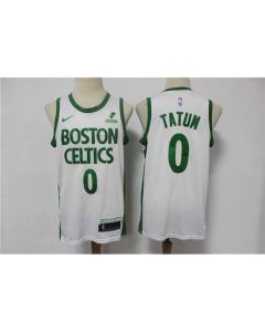 Men's Boston Celtics #0 Jayson Tatum White City Edition Swingman Stitched Jersey