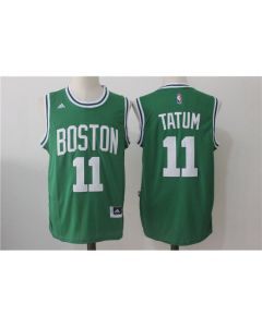 Men's Boston Celtics #11 Jayson Tatum Green Stitched NBA Jersey