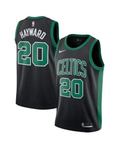 Men's Boston Celtics #20 Gordon Hayward Black Statement Edition Swingman Stitched Jersey