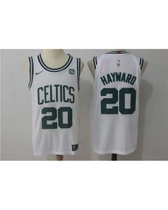 Men's Boston Celtics #20 Gordon Hayward White Stitched NBA Jersey