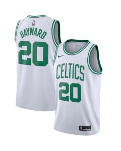Men's Boston Celtics #20 Gordon Hayward White Swingman Stitched Jersey