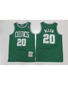 Men's Boston Celtics #20 Ray Allen 2007-08 Green Throwback Stitched Jersey