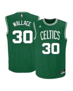 Men's Boston Celtics #30 Rasheed Wallace Green Swingman Stitched Jersey