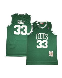 Men's Boston Celtics #33 Larry Bird Green Stitched Basketball Jersey (Style 2)