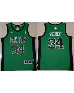 Men's Boston Celtics #34 Paul Pierce Green Stitched Jersey