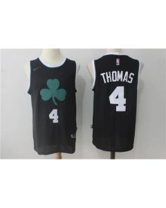 Men's Boston Celtics #4 Isaiah Thomas All Black Stitched NBA Jersey