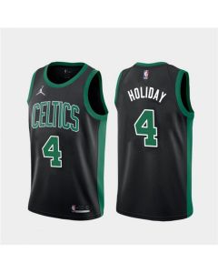 Men's Boston Celtics #4 Jrue Holiday Black 2023 Statement Edition Stitched Basketball Jersey (Black)