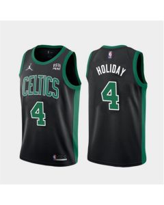 Men's Boston Celtics #4 Jrue Holiday Black 2023 Statement Edition Stitched Basketball Jersey