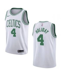 Men's Boston Celtics #4 Jrue Holiday White 2023 Association Edition Stitched Basketball Jersey (White)