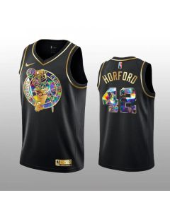 Men's Boston Celtics #42 Al Horford 2021/22 Black Golden Edition 75th Anniversary Diamond Logo Stitched Basketball Jersey