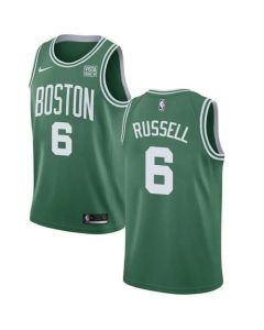 Men's Boston Celtics #6 Bill Russell Green Stitched Basketball Jersey (Green)