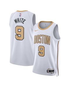 Men's Boston Celtics #9 Derrick White White 2025/26 Swingman City Edition Jersey (White)