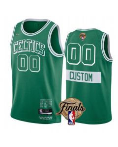 Men's Boston Celtics Active Player Custom 2022 Green City Edition NBA Finals Stitched Jersey