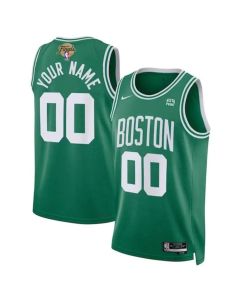 Men's Boston Celtics Active Player Custom Kelly Green 2024 Finals Icon Edition Stitched Basketball Jersey