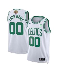 Men's Boston Celtics Active Player Custom White 2024 Finals Association Edition Stitched Basketball Jersey