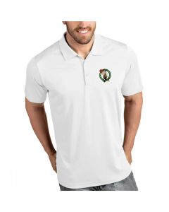 Men's Boston Celtics Antigua White Legacy Pique Polo