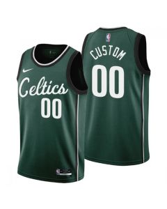 Men's Boston Celtics Customized 2022/23 Green City Edition Stitched Basketball Jersey