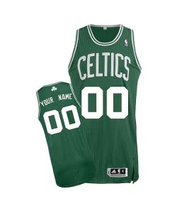 Men's Boston Celtics Green Authentic Custom Jersey