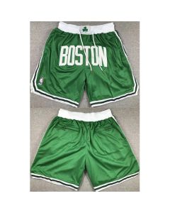 Men's Boston Celtics Green Shorts (Run Small) (Style 2)
