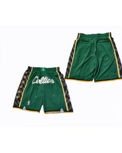 Men's Boston Celtics Green Shorts (Run Small) (Style 4)