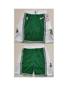 Men's Boston Celtics Green/White 75th Anniversary Shorts (Run Small)