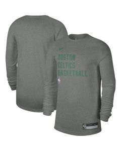 Men's Boston Celtics Heather Gray 2023/24 Legend On-Court Practice Long Sleeve T-Shirt