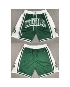 Men's Boston Celtics White/Green Shorts (Run Small) (Green White)