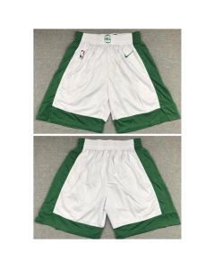 Men's Boston Celtics White Shorts (Run Small) (Style 3)