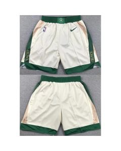 Men's Boston Celtics White Shorts (Run Small)