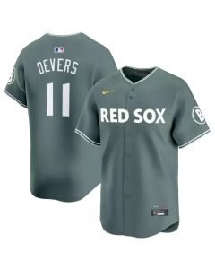 Men's Boston Red Sox #11 Rafael Devers Green 2025 City Connect Limited Player Jersey (2025)