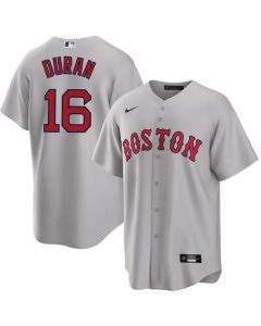 Men's Boston Red Sox #16 Jarren Duran Gray Home Replica Player Jersey (Red Gray)