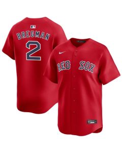 Men's Boston Red Sox #2 Alex Bregman Red Home Replica Player Jersey (Red)