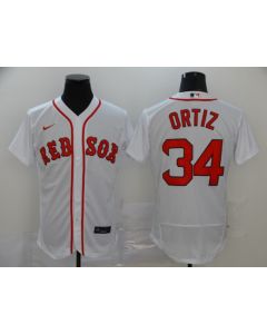 Men's Boston Red Sox #34 David Ortiz White Flex Base Stitched MLB Jersey